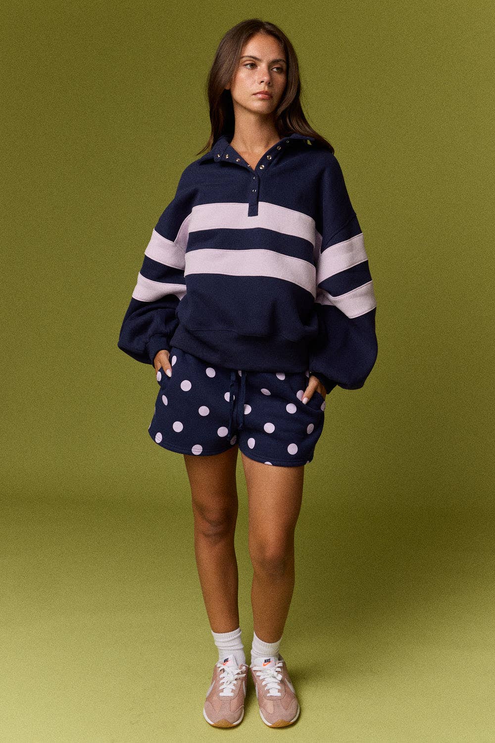 Stripe Rugby Pullover