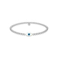 Oval Evil Eye | STERLING SILVER BRACELET