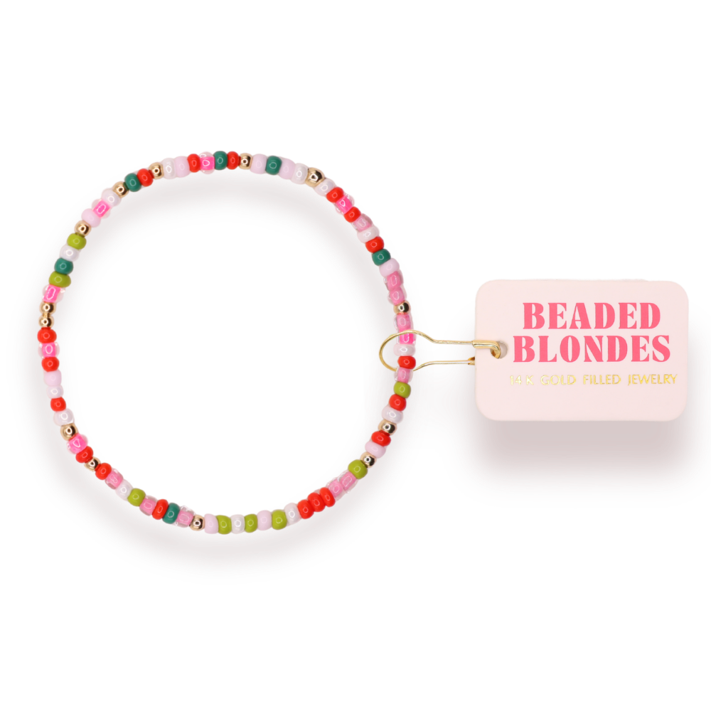 Candy Cane Lane Sprinkle Bracelet (Kids Size)