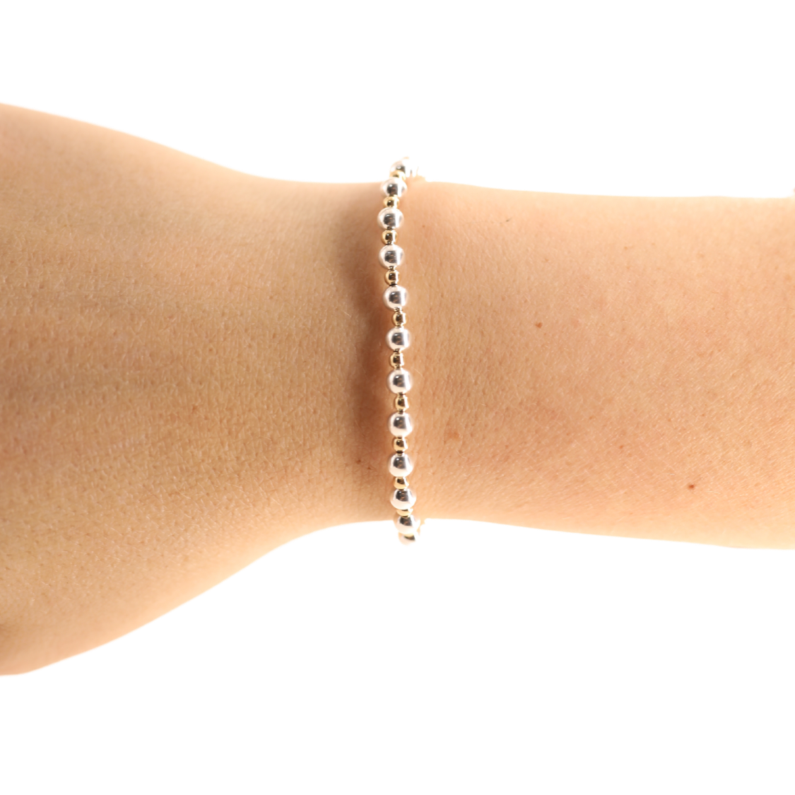 Mini Katy Bracelet in Silver with Gold