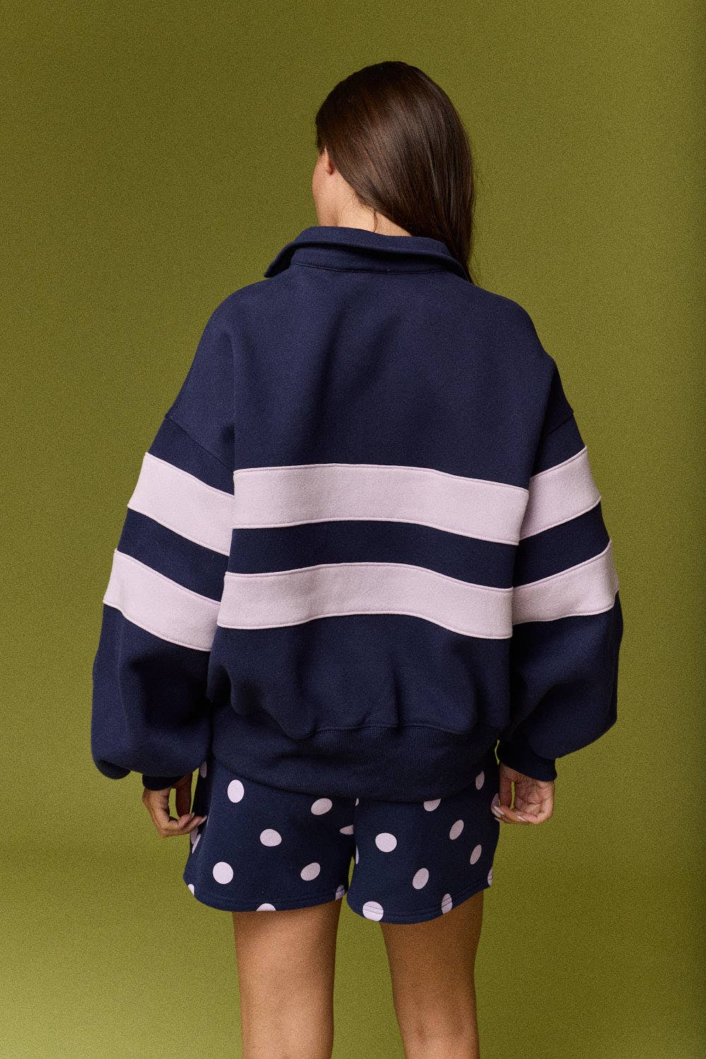 Stripe Rugby Pullover